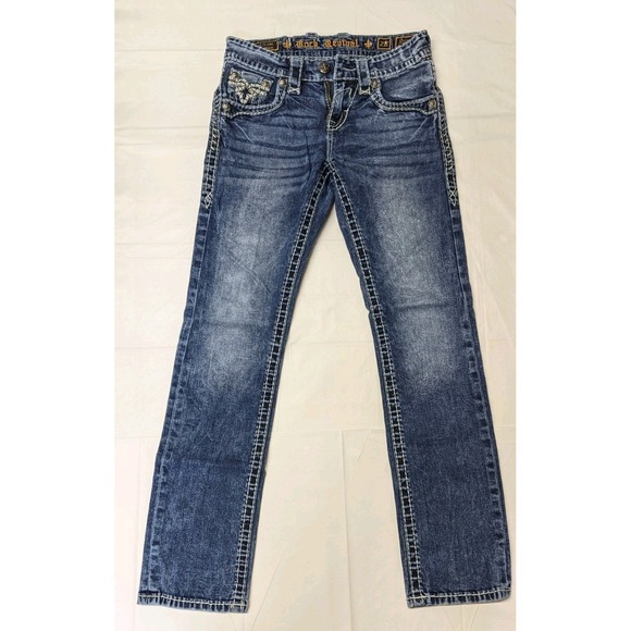 Rock Revival Blue Jeans Men's Size 28. (1356) - Picture 1 of 12